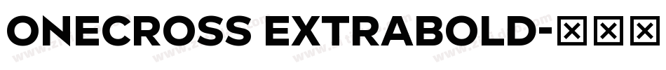 OneCross ExtraBold字体转换